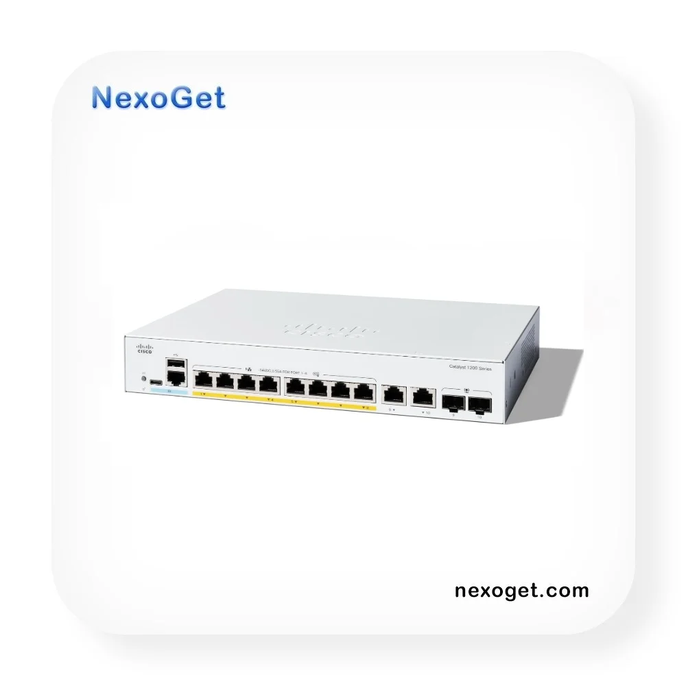 C1200-8P-E-2G Cisco Catalyst 8-Port Gigabit PoE+ Managed Switch
